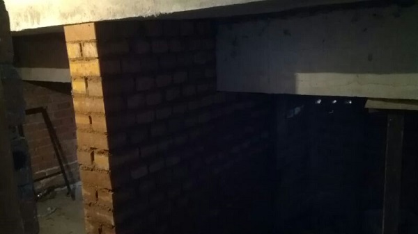 Actuacin en Meseta de Acceso - Detalle de las obras de refuerzo.